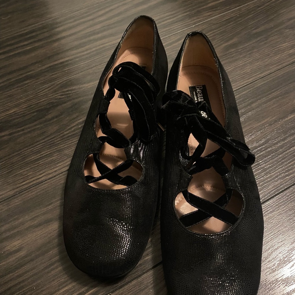 Lace Up Ballerina Flats size 38